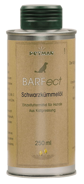 Petman Verpackung Barfect Schwarzkümmelöl 250ml.