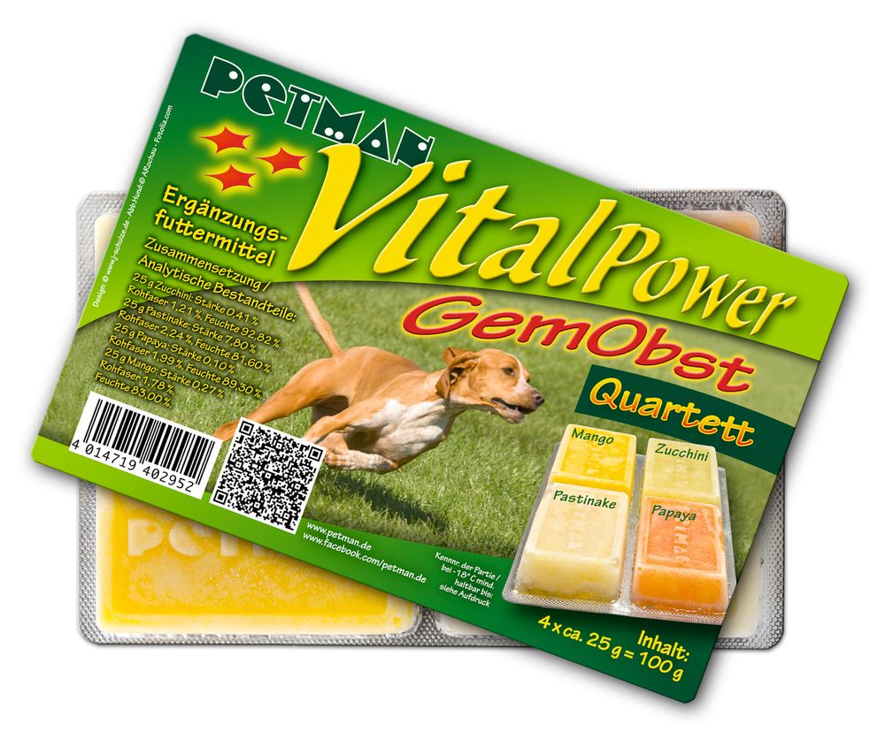 Petman Verpackung VitalPower Gemobst Quartett  