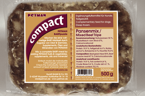 Petman Verpackung compact Pansenmix
