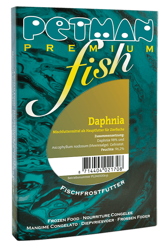 Petman Premium fish Verpackung der Sorte Daphnia