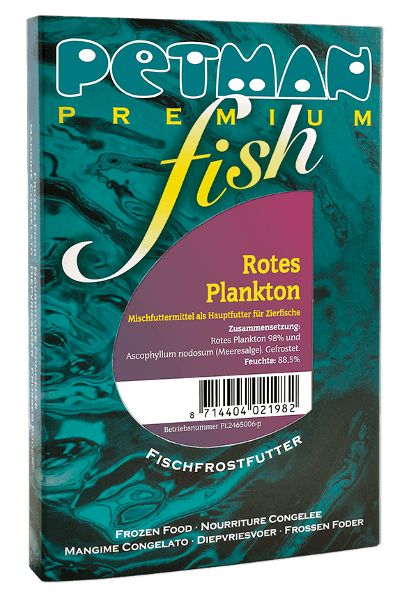 Petman Premium fish Verpackung der Sorte Rotes Plankton