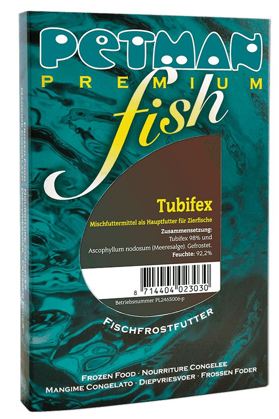 Petman Premium fish Verpackung der Sorte Tubifex