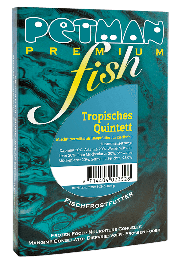 Petman Premium fish Verpackung der Sorte Tropisches Quintett