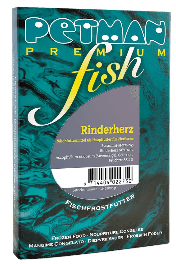 Petman Premium fish Verpackung der Sorte Rinderherz