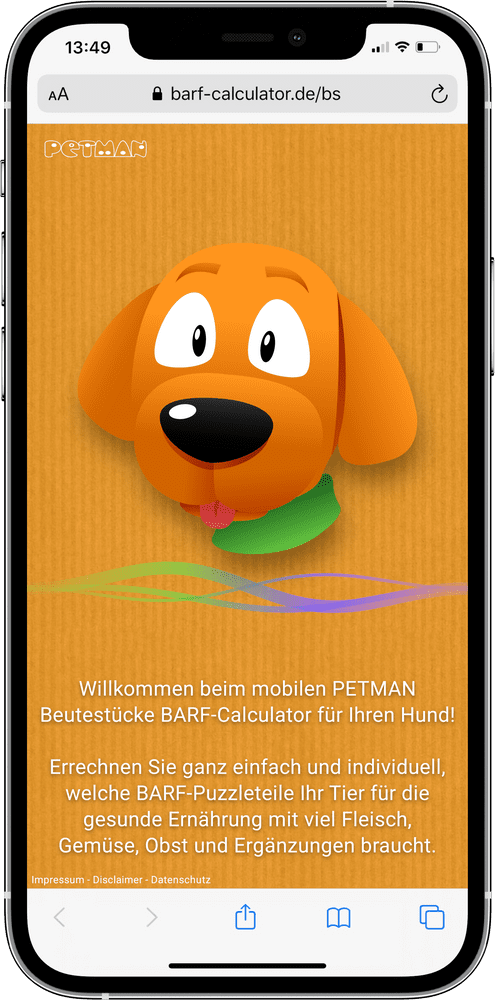 Beutestücke Calculator auf Iphone