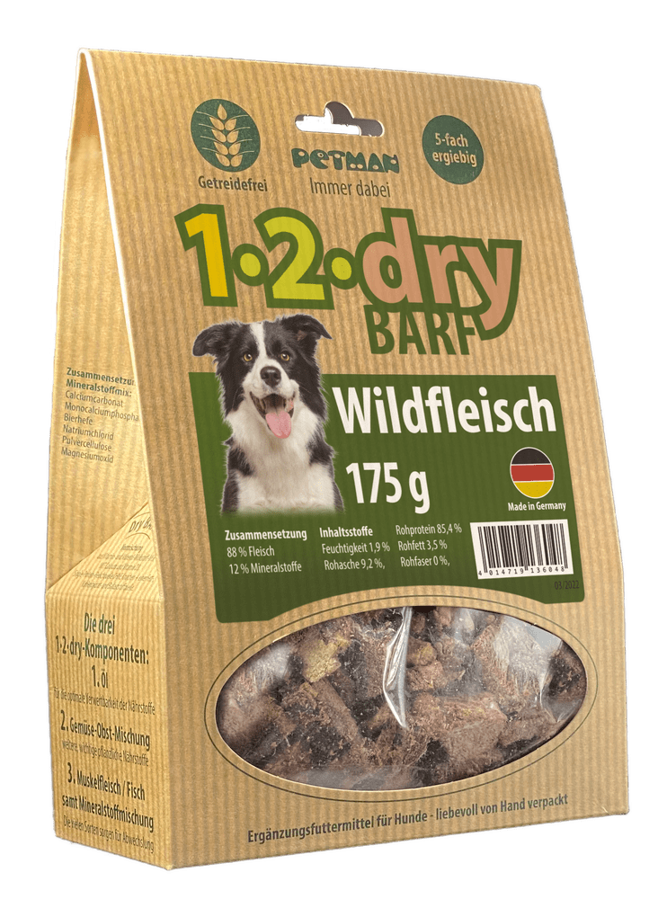 1-2-dry Verpackung Wildfleisch 
